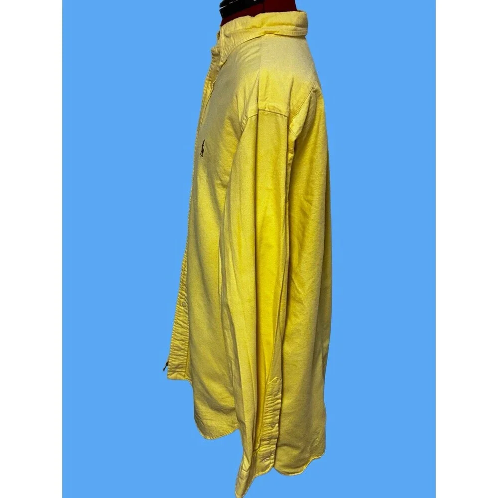 Ralph Lauren Men’s Vintage Yellow Polo Shirt Size Medium